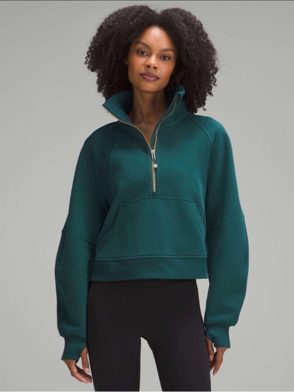 Lululemon Scuba Oversized Funnel Neck Half Zip
Storm Teal
